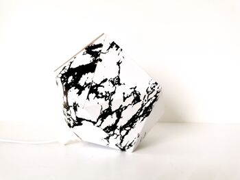 Petite lampe origami marbre 3