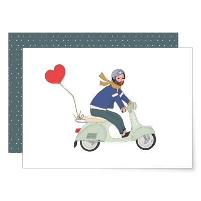 Vespa | Tarjeta doblada