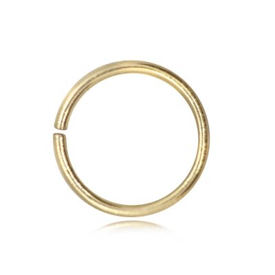 Strong Open Jump Rings in Gold Vermeil – 12mm Diameter – 1.5mm Thickness - 10 pcs