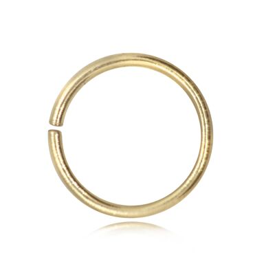 Strong Open Jump Rings in Gold Vermeil -16mm Diameter – 1.5mm Thickness - 10 pcs