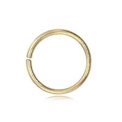 Open Jump Rings in Gold Vermeil – 8mm Diameter – 0.9mm Thickness - 10 pcs