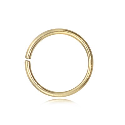 Open Jump Rings in Gold Vermeil – 10mm Diameter – 0.9mm Thickness - 5 pcs