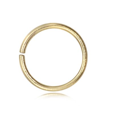 Strong Open Jump Rings in Gold Vermeil – 14mm Diameter – 1.5mm Thickness - 10 pcs