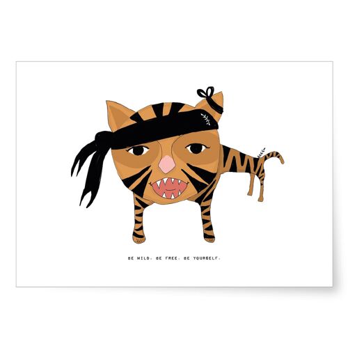 Be wild. Be free. Bee yourself. | Art Print