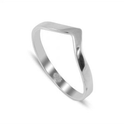 Chevron Ring / Wishbone Ring in Sterling Silver