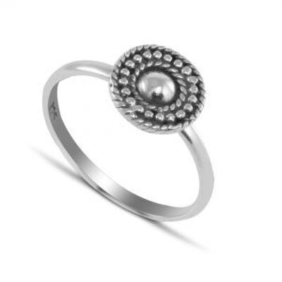 Mandala Ring in Sterling Silver