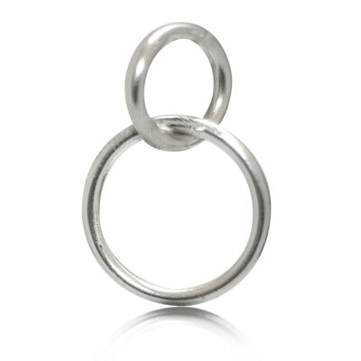 925 Sterling silver Interlocking Jump rings, Interlocking Pendant, Charm Handmade - 10 pcs