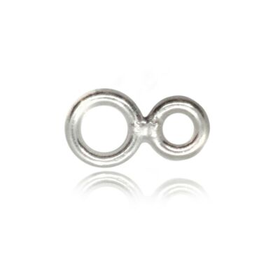 Number 8 Jump ring -4mm and 5mm- 1mm thickness - 1 pc