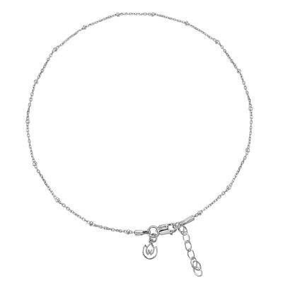 Satellite Chain Anklet in Sterling Silver and Gold Vermeil - 925 sterling silver