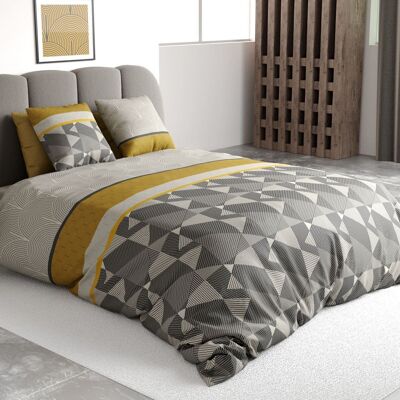 Bed linen set - Duvet cover 200x200 cm + 2 pillowcases 100% Cotton 57 thread count Hanko