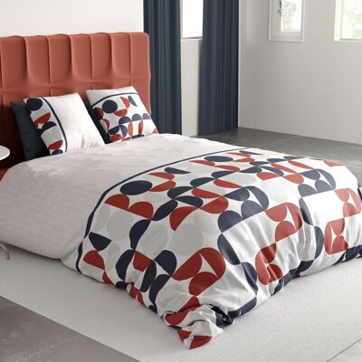 Bed linen set - Duvet cover 140x200 cm + 1 pillowcase 100% Cotton 57 thread count Moon