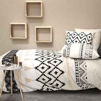 Bed linen set - Duvet cover 140x200 cm + 1 pillowcase 100% Cotton 57 thread count Boheme