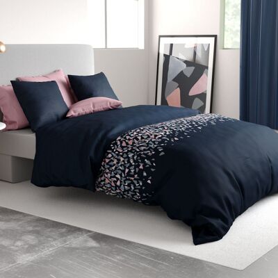 Bed linen set - Duvet cover 240x260 cm Reversible + 2 pillowcases 100% Cotton Percale 71 thread count Rio