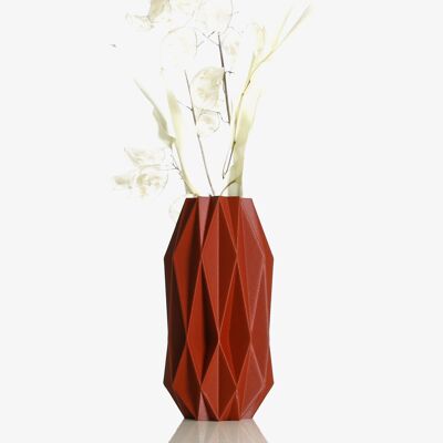 MATTE ROTE "MONA" -VASE FÜR GETROCKNETE BLUMEN