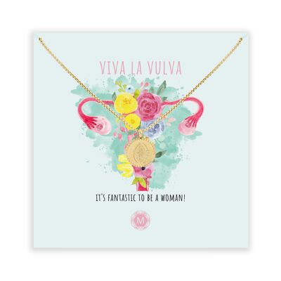 Viva la Vulva Necklace Gold