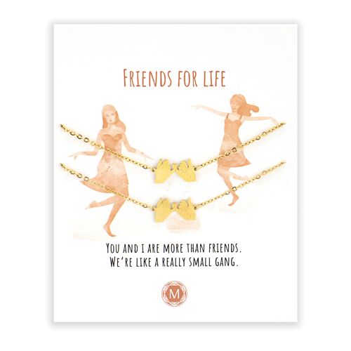 Friends for Life 2x Bracelet Gold