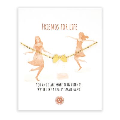 Friends for Life Bracelet Gold
