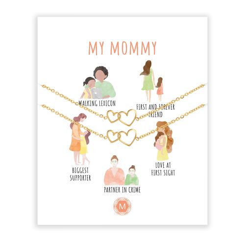 MY MOMMY 2x Bracelet Gold