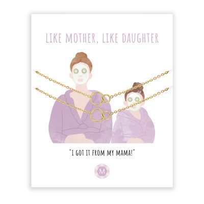 LIKE MOTHER LIKE DAUGHTER 2x Bracelet Gold