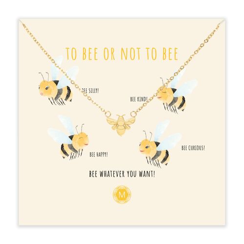 TO BEE OR NOT TO BEE Necklace Gold
