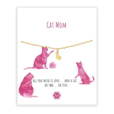 Cat Mom Bracelet Gold