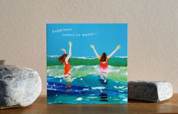 Sea Swimming Card (le bonheur vient par vagues) 2