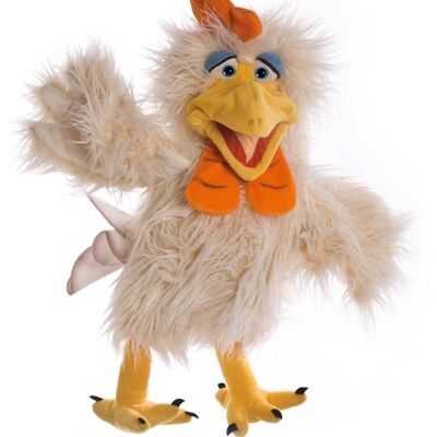 Heini le coq W140 / marionnette à main / animal jouet à main