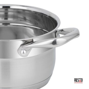 RESTO 92102 cocotte avec couvercle 16*9,5 cm, 1,9 l / 4 5