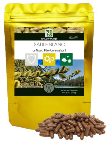 Saule Blanc / 90 Gélules végétales de 275mg / NAKURU Power / "Le Grand Père Consolateur!" 1