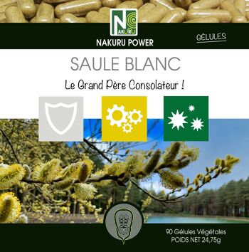 Saule Blanc / 90 Gélules végétales de 275mg / NAKURU Power / "Le Grand Père Consolateur!" 3