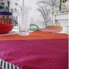 Set de table Slash orange et bordeaux 3