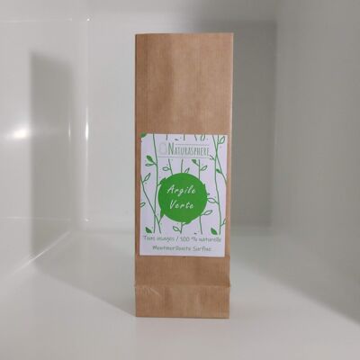 Superfine green clay 500 g - kraft bag