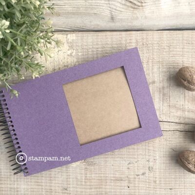 Photo album 10x15 mini square PURPLE