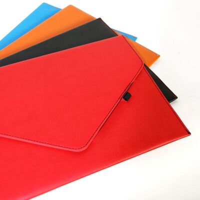 Document holder envelope shaped in imitation leather