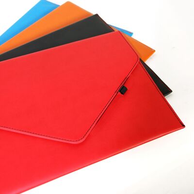 Document holder envelope shaped in imitation leather