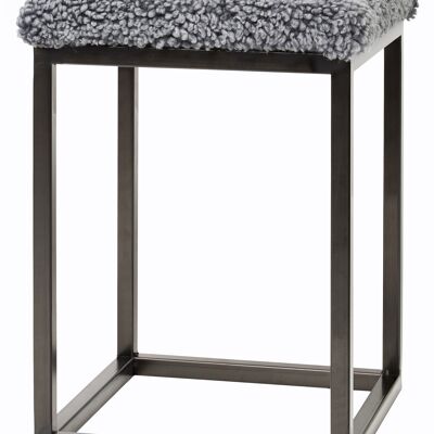 Palle Stool S Charcaol Silvergrey/Steel