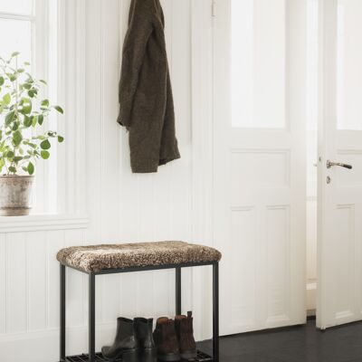 Palle Stool M Light Brown/Black