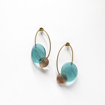 Boucles d'oreilles avec verre de Murano collection Elia 2