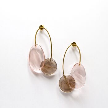 Boucles d'oreilles avec verre de Murano collection Elia 3