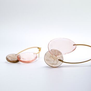 Boucles d'oreilles avec verre de Murano collection Elia 6