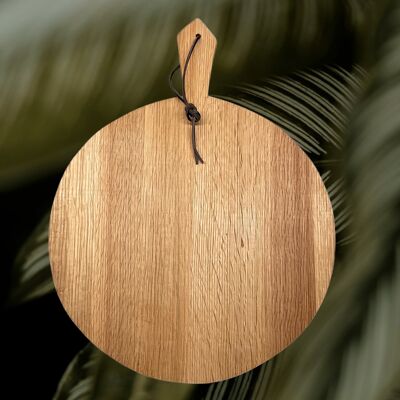 Round servingboard XL - oak wood - 40cm