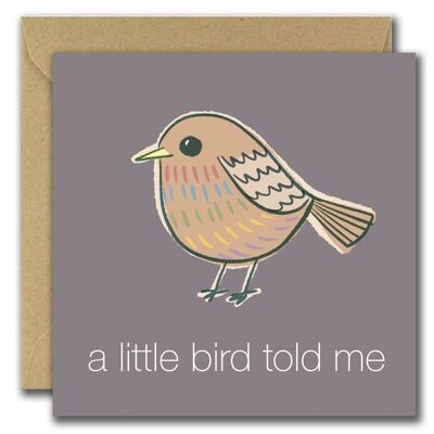 Un petit oiseau m'a dit