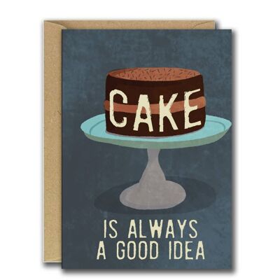 El pastel siempre es una buena idea.