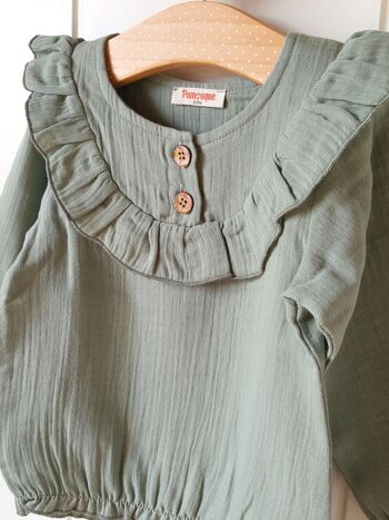 Blouse verte / 2 ans 3