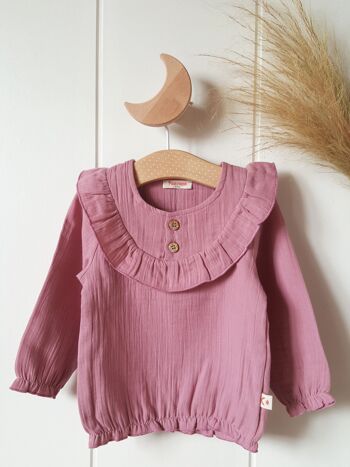 Blouse rose foncé 4 ans 2