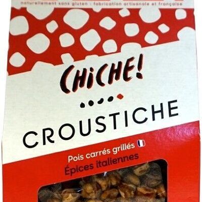 CROUSTICHE-ORGÁNICO-Guisantes cuadrados asados ​​con especias italianas -90g