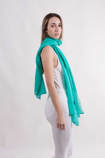 Foulard en coton de couleur 3