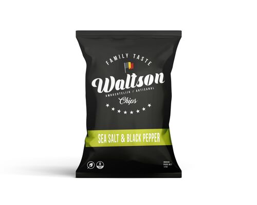 Waltson sea salt & black pepper 125g
