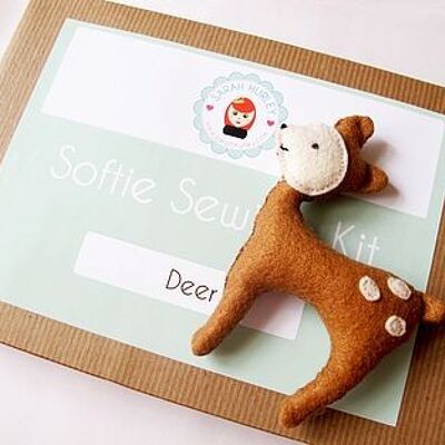 Make Your Own Deer Softie Toy Sewing Kit