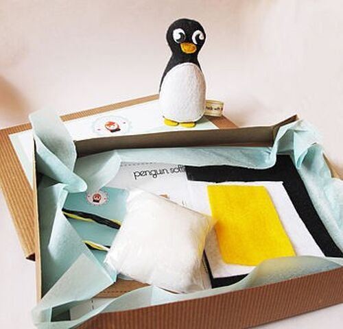 Make Your Own Penguin Softie Toy Sewing Kit